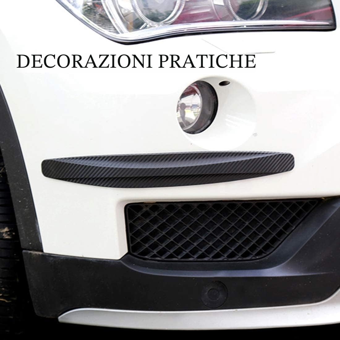 Voarge - Set di 4 strisce protettive universali per auto, colore: nero