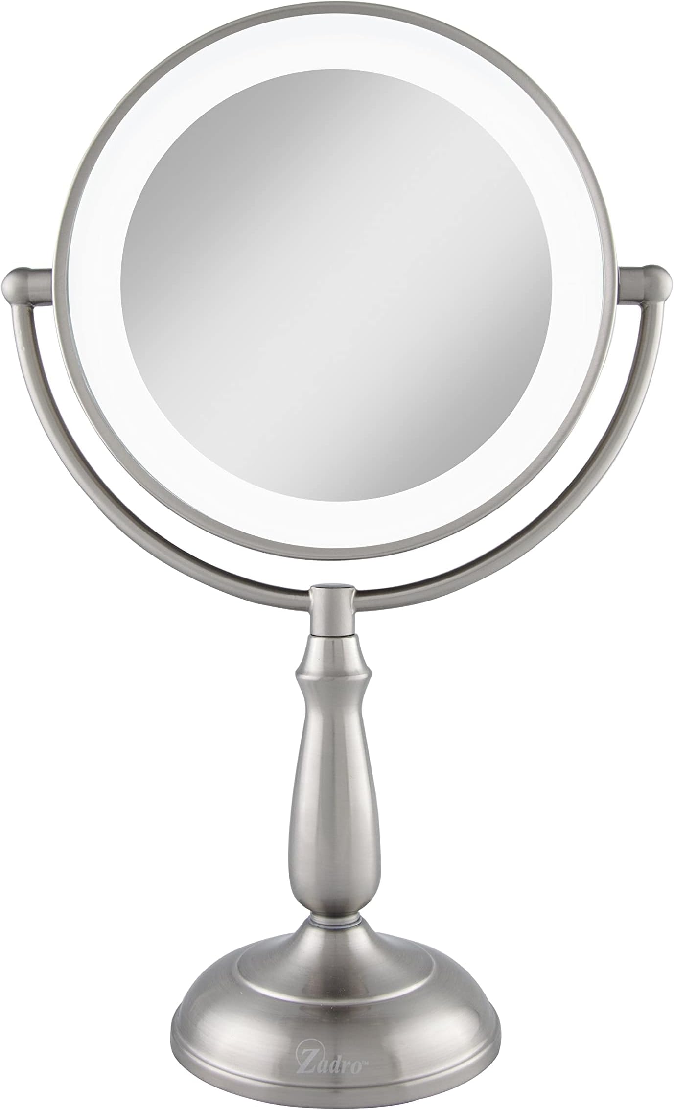 11" Makeup Mirror with Lights and Magnification Dimmable Touch LED Lighted Makeup Mirror with Magnification