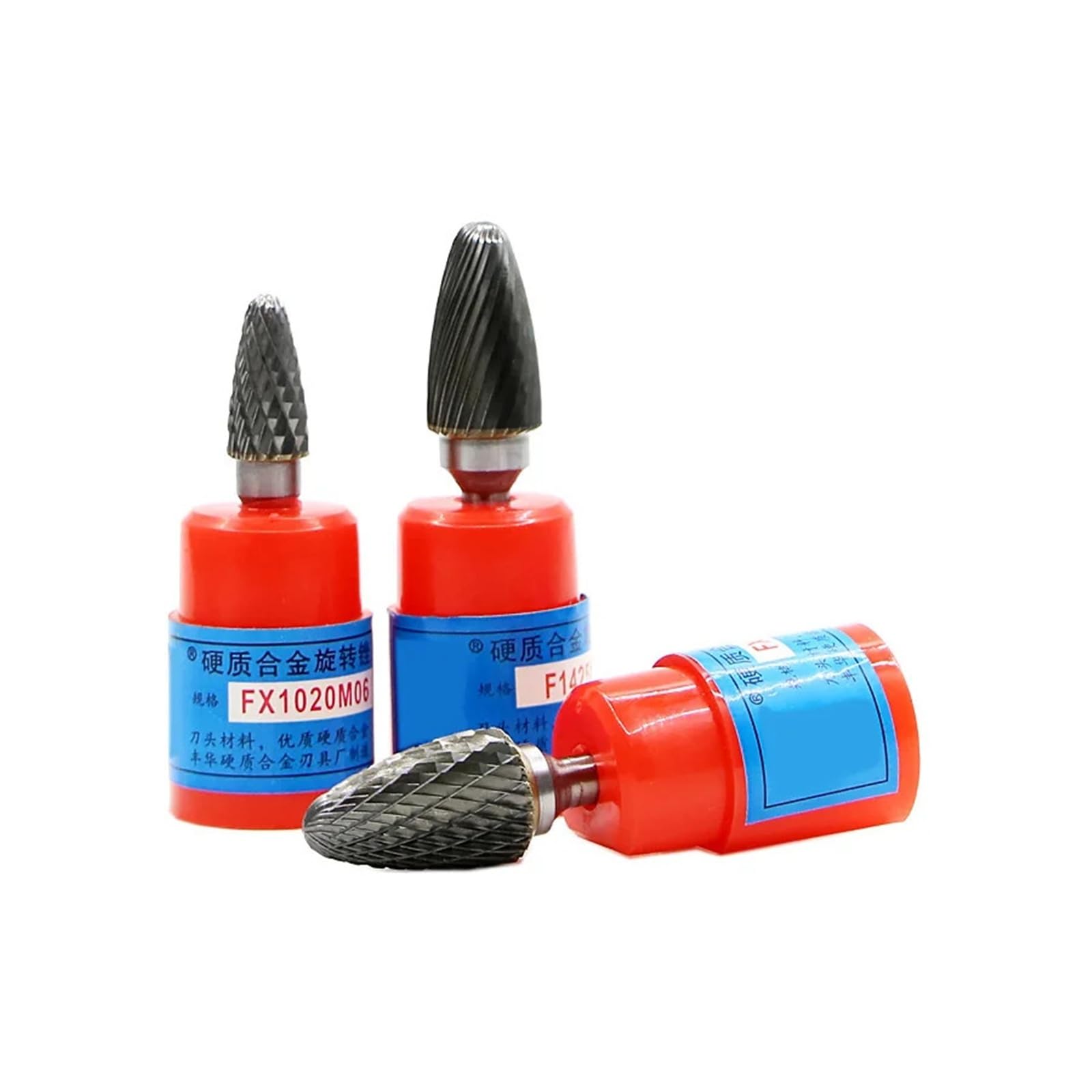 1pc F/FX Arc-Shaped Round Head Carbide Rotary File Point Burr Mold Milling Cutter Engraving Drill Tools Grinder 6mm-16mm(F1625M06)