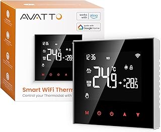 AVATTO Thermostat für Wasser-Fußbodenheizung, Smart WiFi Thermostat, programmierbarer Raumthermostat, kompatibel mit Alexa & Google Home, Fernbedienung über AVATTO-App oder Smart-Life-App