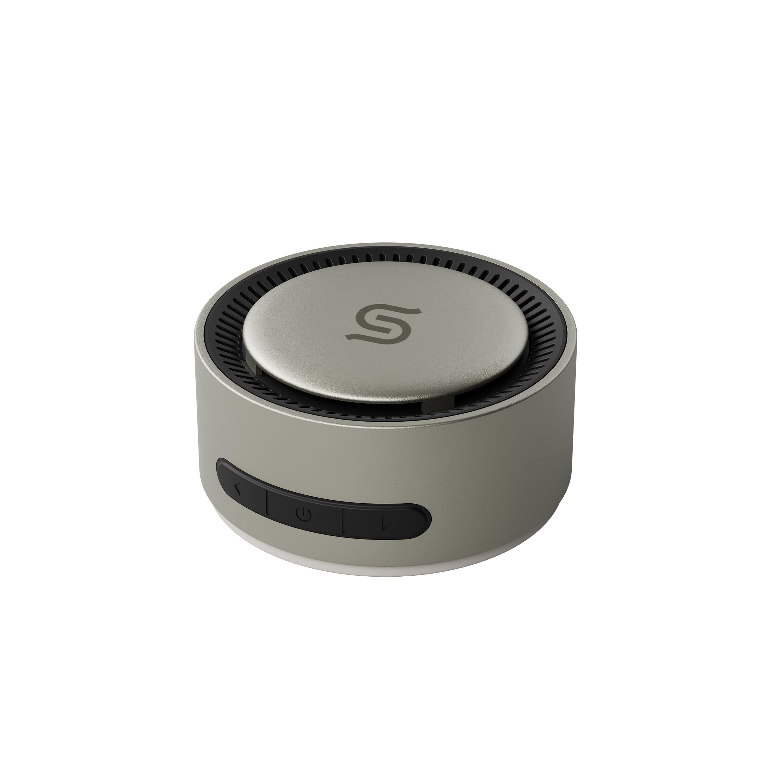 Porodo Soundtec UNIQ Compatible with MagSafe Speaker, 15W Wireless Charging, 8H Playtime, Bluetooth 5.3, Ultra-Compact & Portable, Button Control, 10m Range, Fast Recharge – Titanium