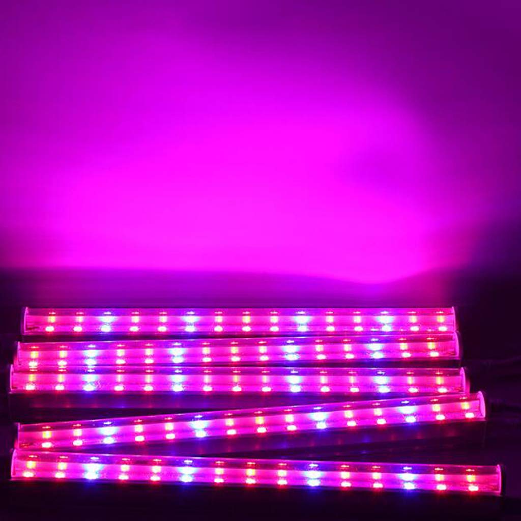 Plant Grow Light, Plant Growing Lamp, Grow Light Bar para Plantas de Interior, 5 * 6W, Stick To Anywhere, Grow Lamp USB Plug-in Powered Led Plant Light
