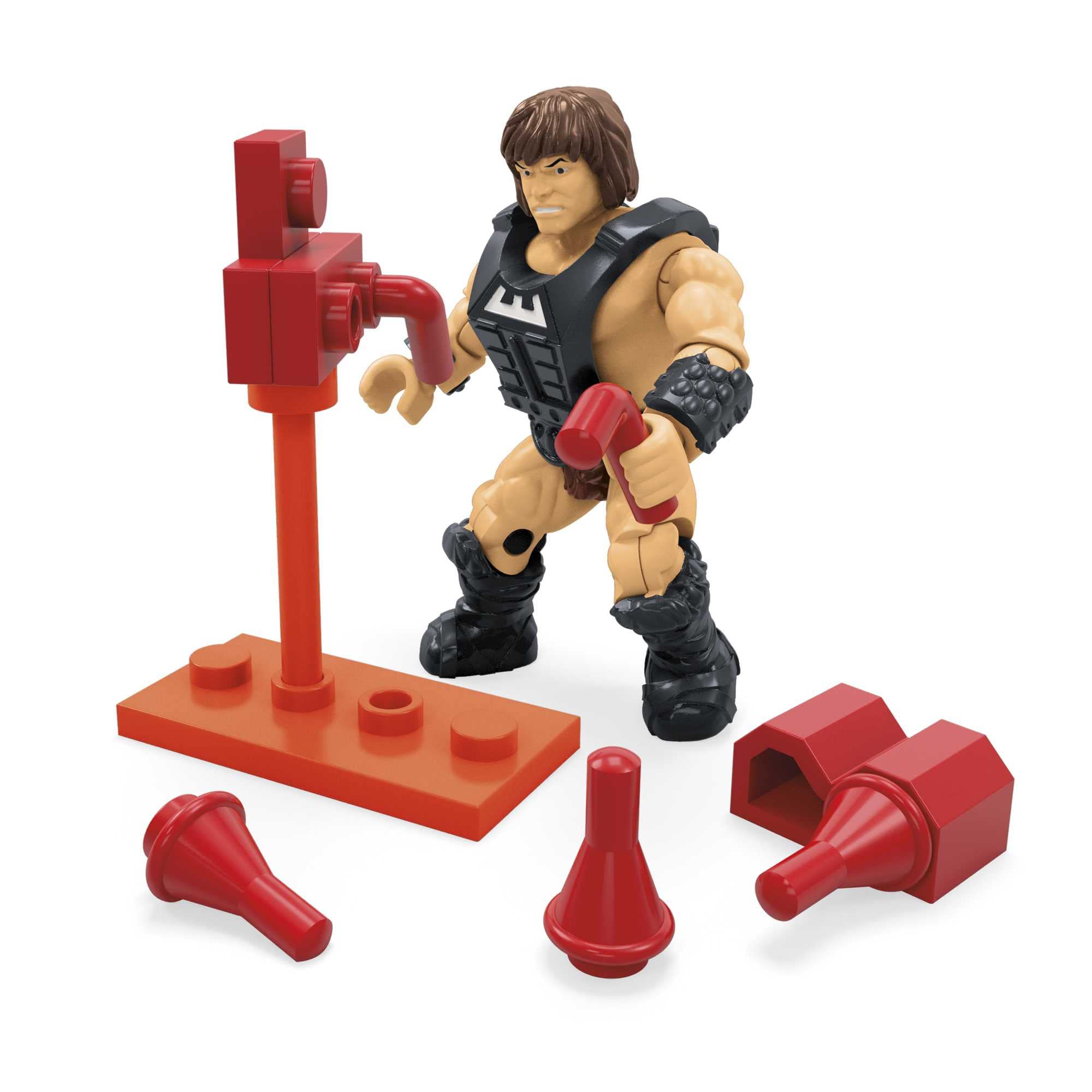 Mega Masters of the Universe - Kampf um Eternia Collection II, 6 detailgetreue Mikro-Aktionfiguren mit Laser und Zubehör, kompatibel mit Allen Bausteinsätzen, Motu, Spielzeug ab 8 Jahre, HHD15