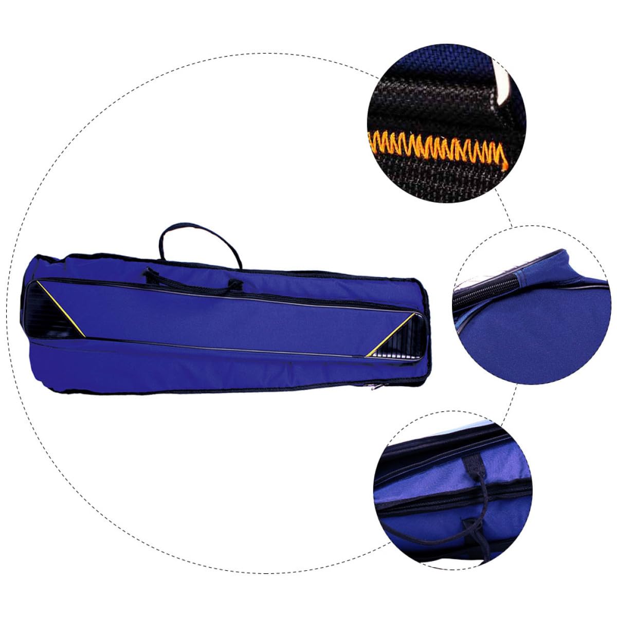 GALPADA Borsa per Trombone Oxford Spesso Resistente All'abrasioni Ampia Capacità e Tracolla Doppia per Trasporto Facile Blu