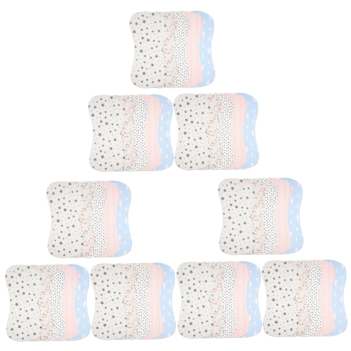 Toyvian 15stücke Teiliges Spucktücher Baumwolle Absorbierende Doppelseitige Burp Cloths Für Neugeborene Empfindlichen Babyhaut Maschinenwaschbar Für Unterwegs