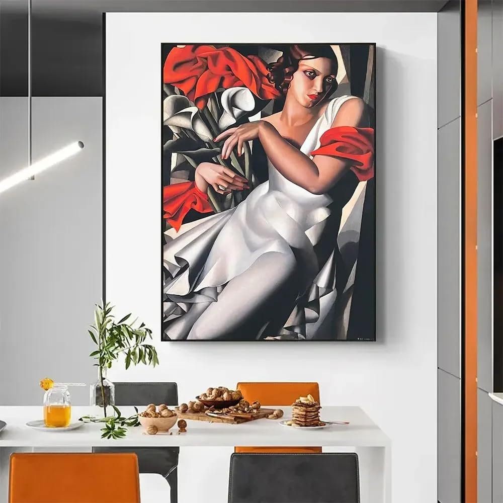 LTjiajuypd Classic Famous Wall Art Abstract Scandinavian HD Canvas Paintings Posters and Prints Home Bedroom Living Room Decoration(60x90CM/Frameless)