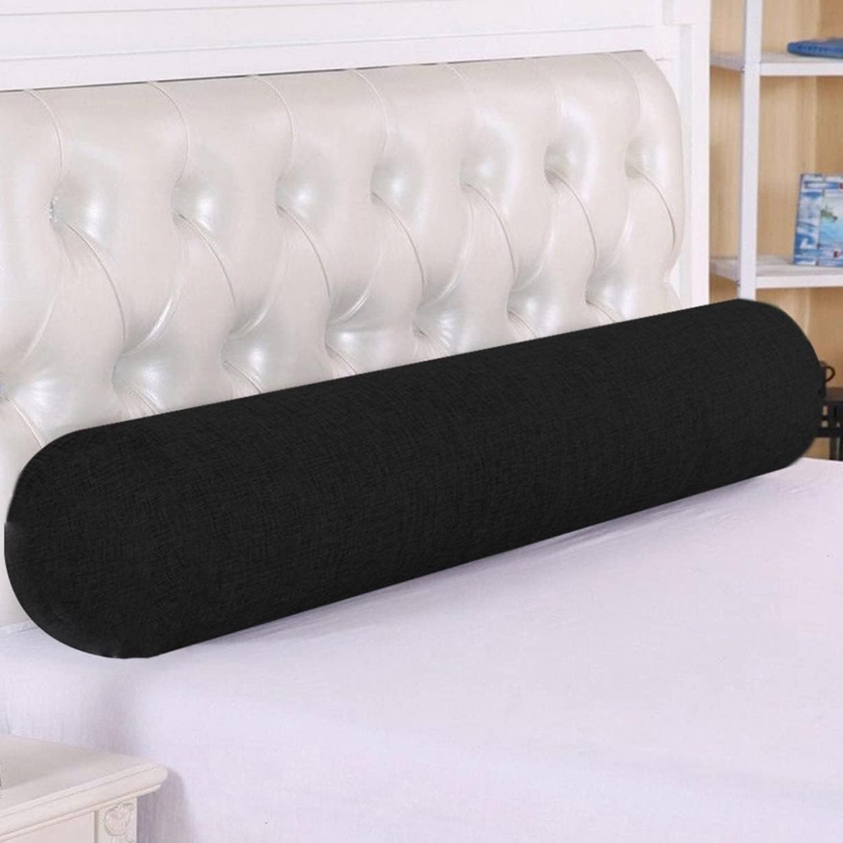 Lottie ファブリックベッドフレーム ヘッドボード付（30cm） | 【公式】ZINUS（ジヌス）マットレス・ベッド通販 円筒形のヘッドボード枕 ソフトネックサポートパッド付き、ソファベッドに最適(40 x 15cm)