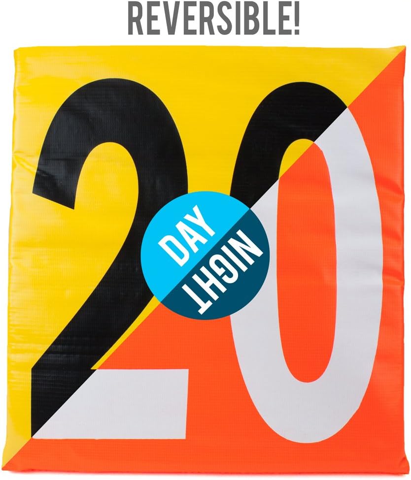 Heavy Duty Large Size Football Field Yard Markers - Complete Set of 11!