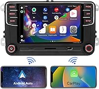 Vista 15 de SCUMAXCON 7" Android 13 Radio de coche con Carplay inalámbrico Android Auto GPS Navegación Estéreo de coche 8-CORE 2+32G Pantalla táctil IPS WiFi BT
