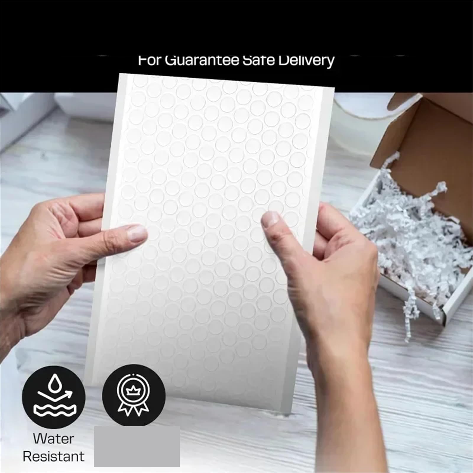 Buste Imbottite Per Spedizioni Buste in plastica a bolle d'aria da 100/10 pezzi in schiuma impermeabile