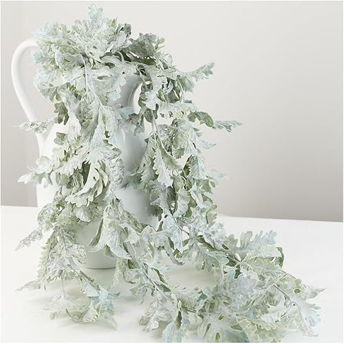 Vista 13 de Factory Direct Craft Arbusto artificial polvoriento para arreglos de verano y exhibiciones diarias, 16 pulgadas