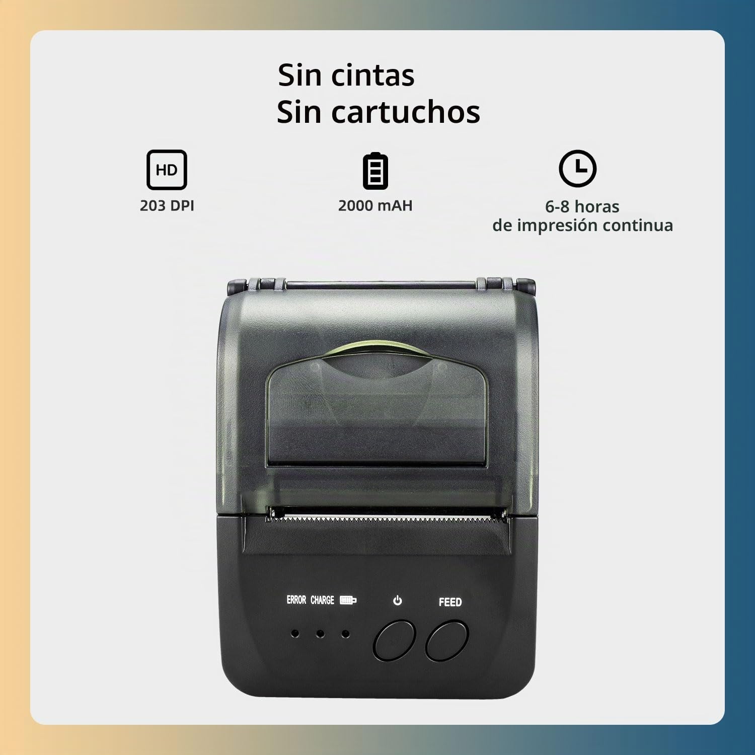 NetumScan Impresora térmica inalámbrica Bluetooth de 2 Pulgadas 58 mm Mini USB POS Impresora para Restaurante minorista Compatible con Android/iOS/PC/Windows NS1809DD