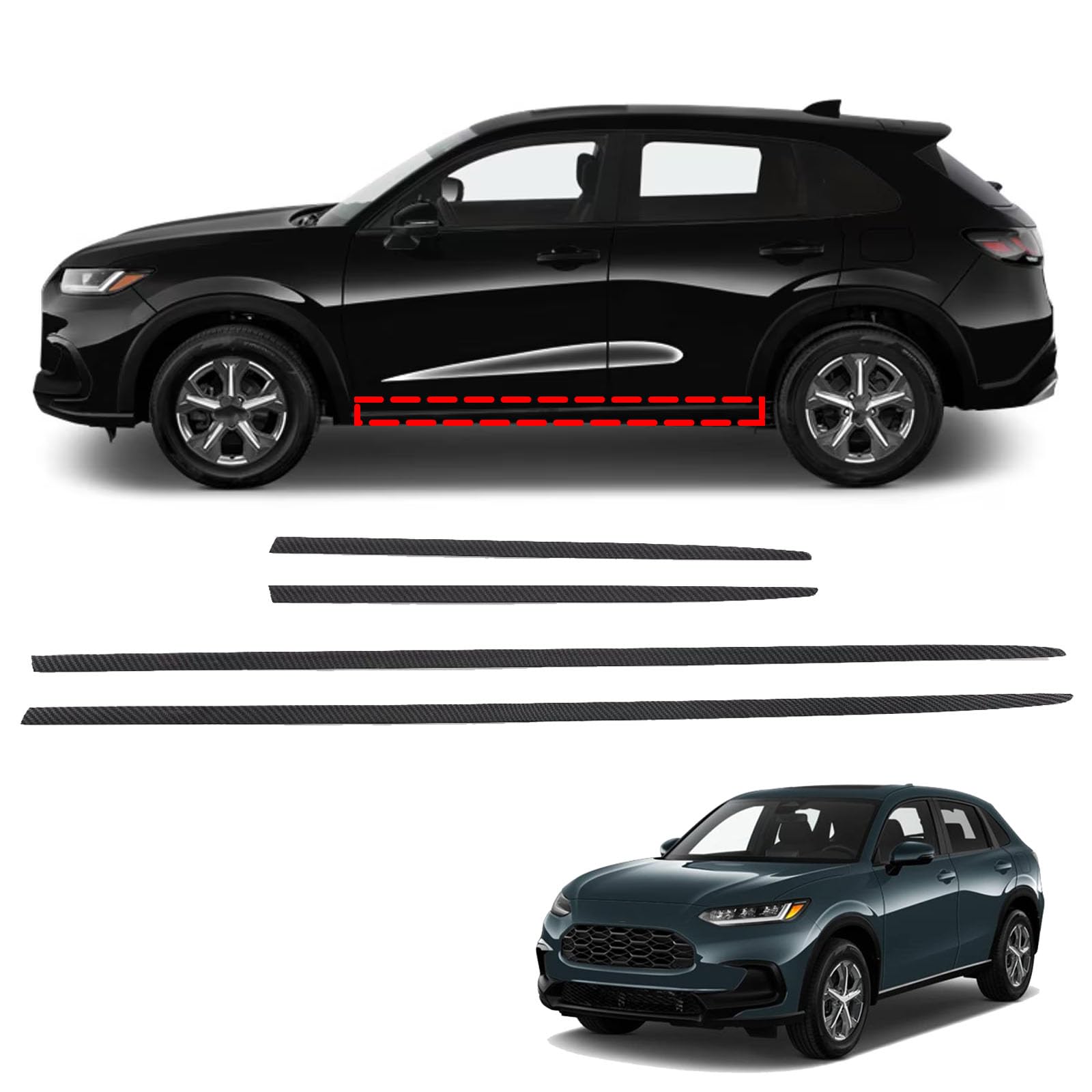 Amazon.com: for Honda HR-V HRV 2023 2024 2025 Body Side Molding