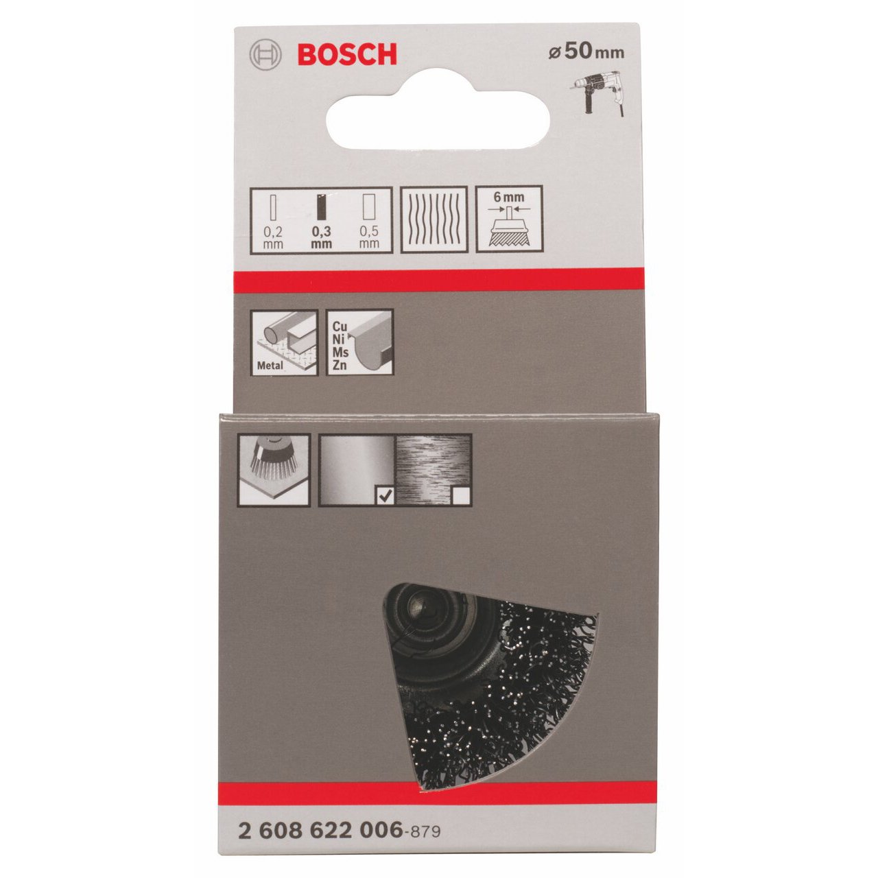 Bosch Accessories Bosch Professional 1x Topfbürste Gewellter 