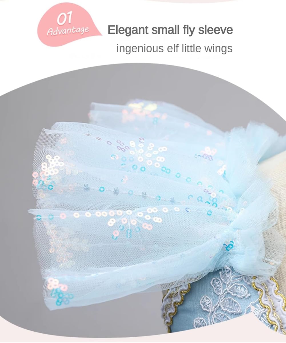EFLALYHG Mädchen Ballettkleider Platter Flauschige Tutu Mesh Kleider Bühne Performance Wettbewerb Kleider Schwanensee Tänzerinnen Kostüme,Style 30,160