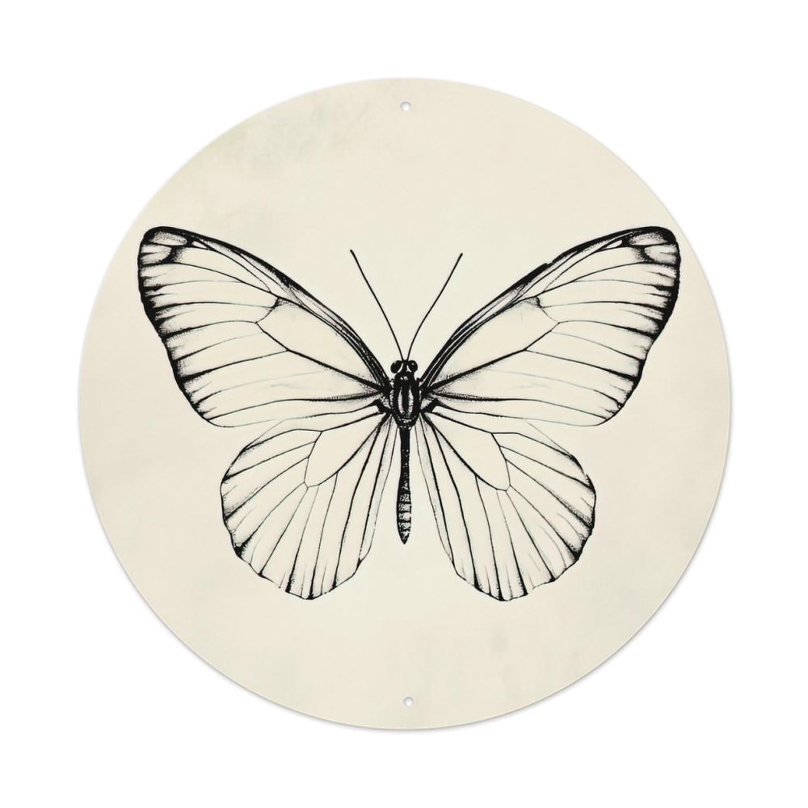 Animal Artwork The Lonely Butterfly Metal Tin Sign