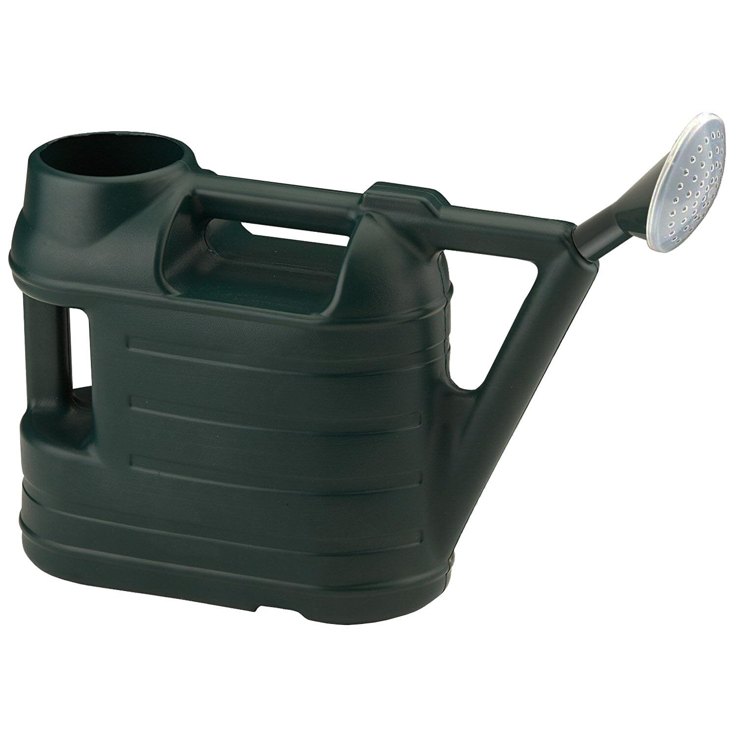 TSA 6.5 Litre Green Gardening Watering Can – Durable Plastic, Dual Handle, Lightweight, Removable Rose, Large Capacity for Indoor & Outdoor Gardening