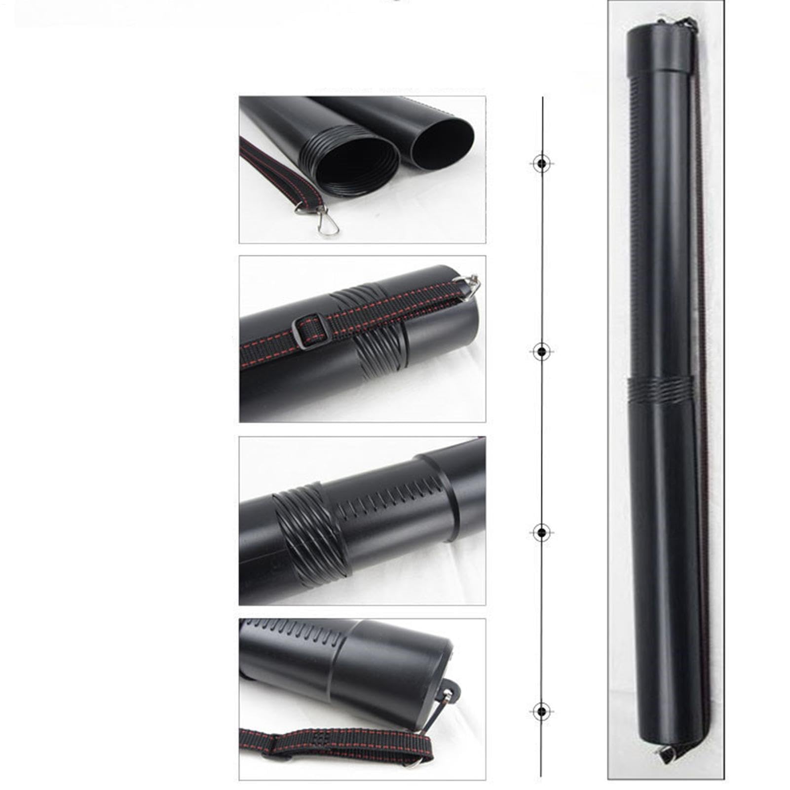 Tubos extensibles para pósteres, impermeable, a prueba de luz, para dibujos, tubo de almacenamiento multiusos para mapas, documentos, escuela, oficina