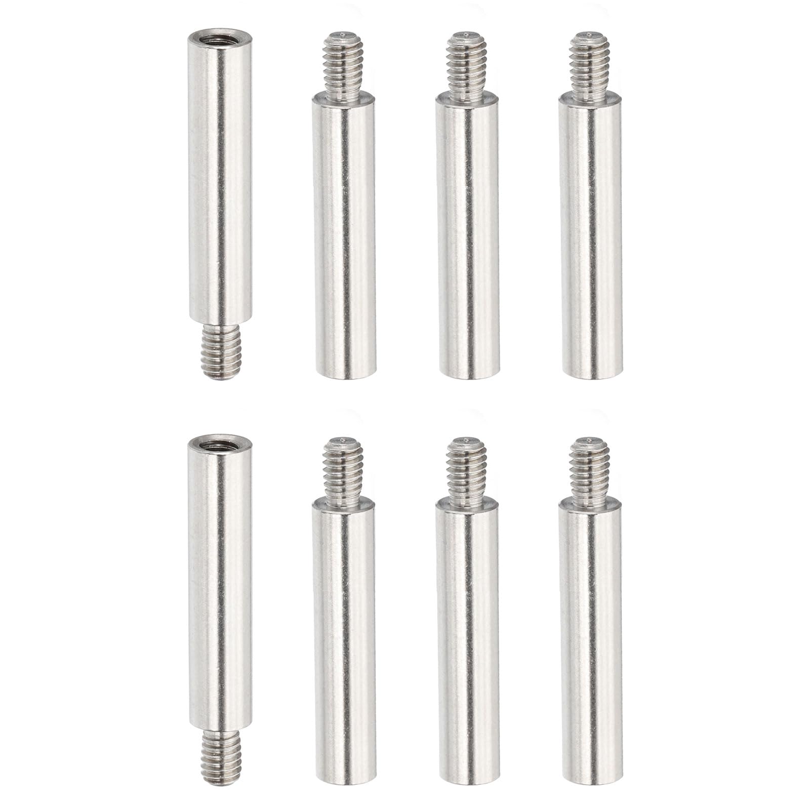 PATIKIL 8 Pcs M4x25+6mm Stainless Steel Standoff Extension Posts Screws,Metric Male Female Thread Adapters Spacer for PCB,Quadcopter Drone,Computer & Circuit Board Assortment Kit