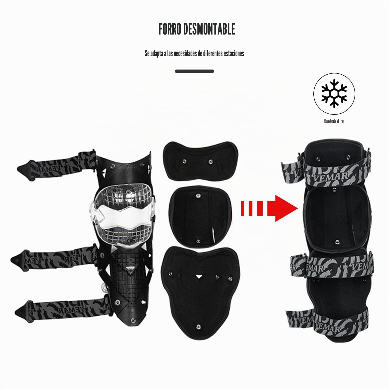 Rodilleras Moto,Rodilleras MTB con Revestimiento Interior Extraíble,Carcasa Protectora de Alta Resistencia,Rodilleras Enduro para Motocross,Bicicleta,Skate,Bicicleta de Montaña