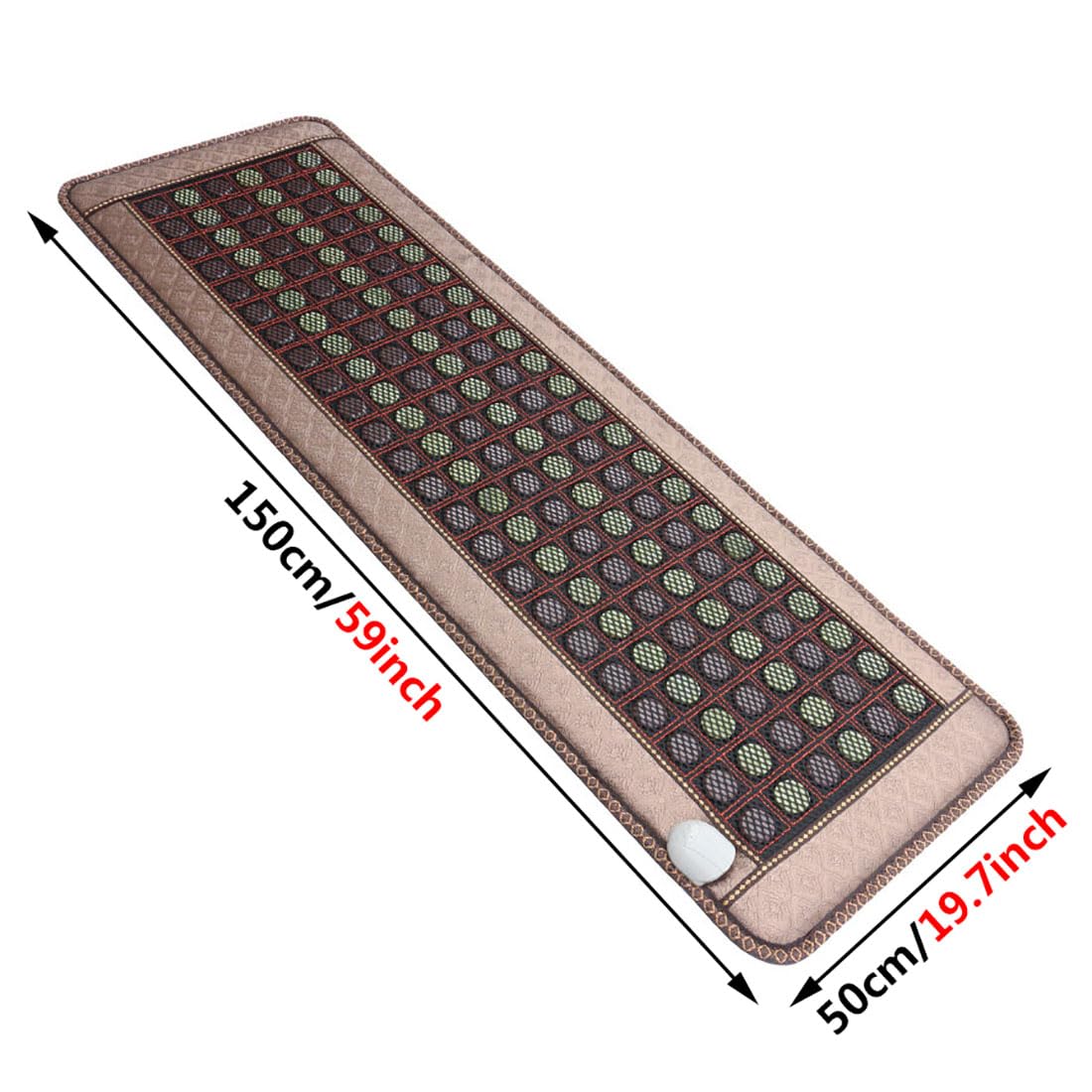 Infrarrojo Lejano Mantas Elèctricas, Esterilla Electrica, Jade Natural Almohadilla Térmica, Turmalina Almohadillas Electricas para Lumbares, Espalda, Hombros, Abdome,Cuello