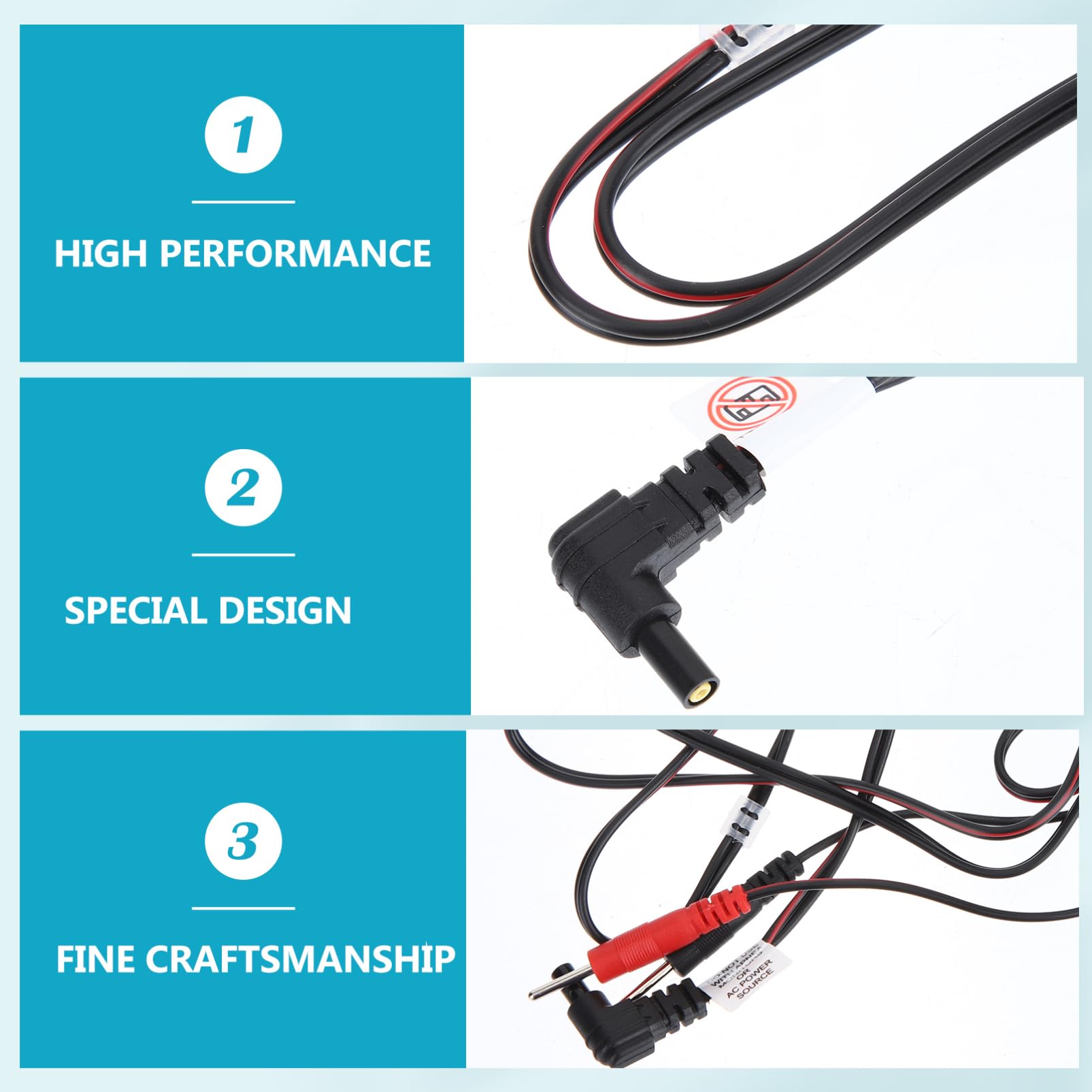 FRCOLOR 20pezzi Cavi Di Connessione Per Macchine Terapiche Con Connettore Pin Da Per Trattamenti Professionali Resistente e Affidabile Compatibile Con Strumenti Terapeutici e Dispositivi