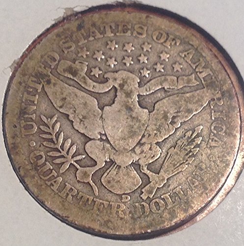 1916 D Barber Silver Quarter Very Good