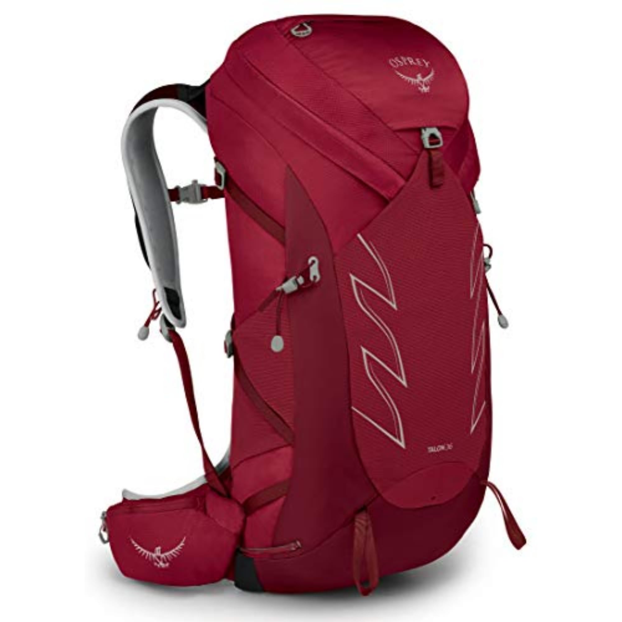 Osprey Talon 36L Men's Hiking Backpack with Hipbelt, Cosmic Red, S/M