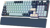 RK ROYAL KLUDGE RK96 RGB mechanikus billentyűzet, 96 gomb, Bluetooth 5.0, erdei kék 1