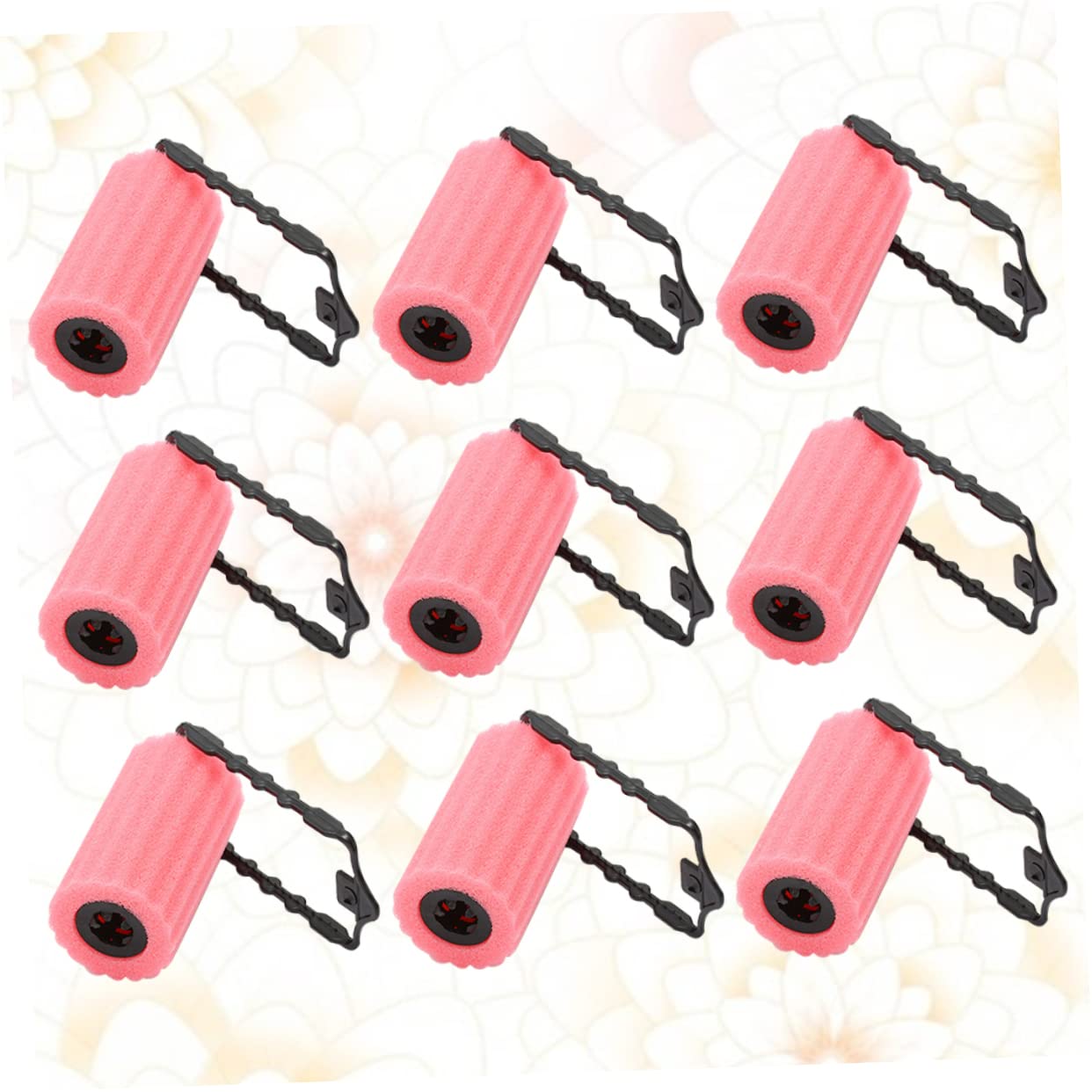 SHINEOFI 12pcs Pink Sponge Curling Hair Stick Heatless DIY Hair Styling Tools for Women Lightweight and Durable for Effortless Curls