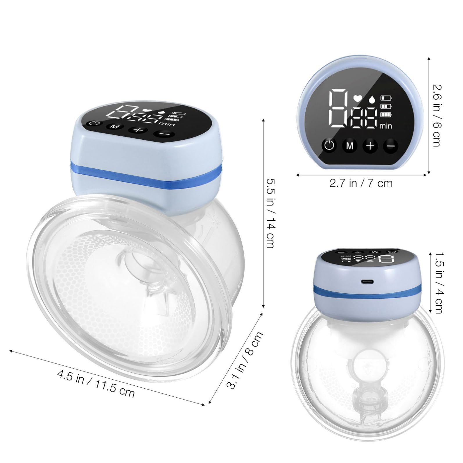 Design Tiralatte Silenzioso Portatile Silicone, Indossabile Elettrico