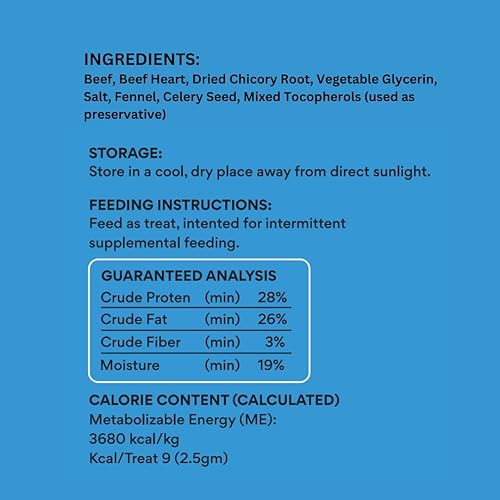 Miniatura 5 de Beef Bites - Golosinas de entrenamiento para perros secadas al aire de primera calidad totalmente naturales, carne de corral, carne real, adornos de
