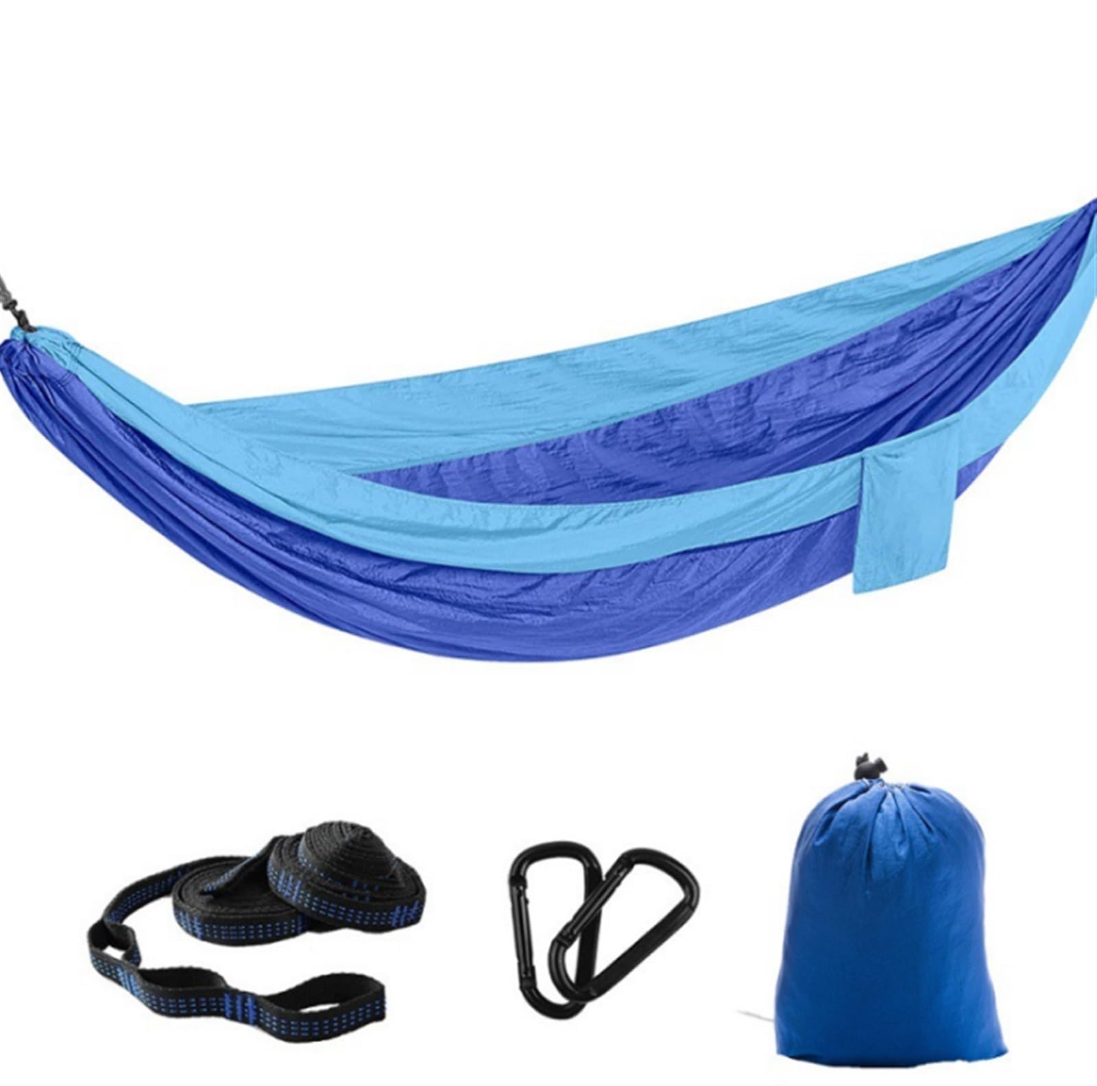 Hamak Ogrodowy Zewnątrz Przenośny Hamak Camping Essentials 118x78 Cali, Podwójny Do Użytku Na Zewnątrz, Pieszych Wędrówek I Podróży Kempingowy Przenośny(F)