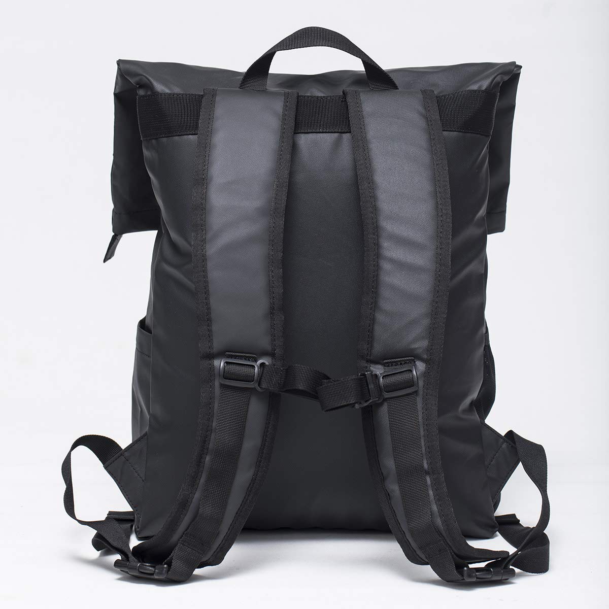 Sac à Dos Urbain City Bag Original [CBO] De Buds-Sports Pour Ordinateur Portable 15" - Volume Ajustable - Travail et Sport 15/25L - Fixation Exclusive Porte-Bagages Vélo (Noir)