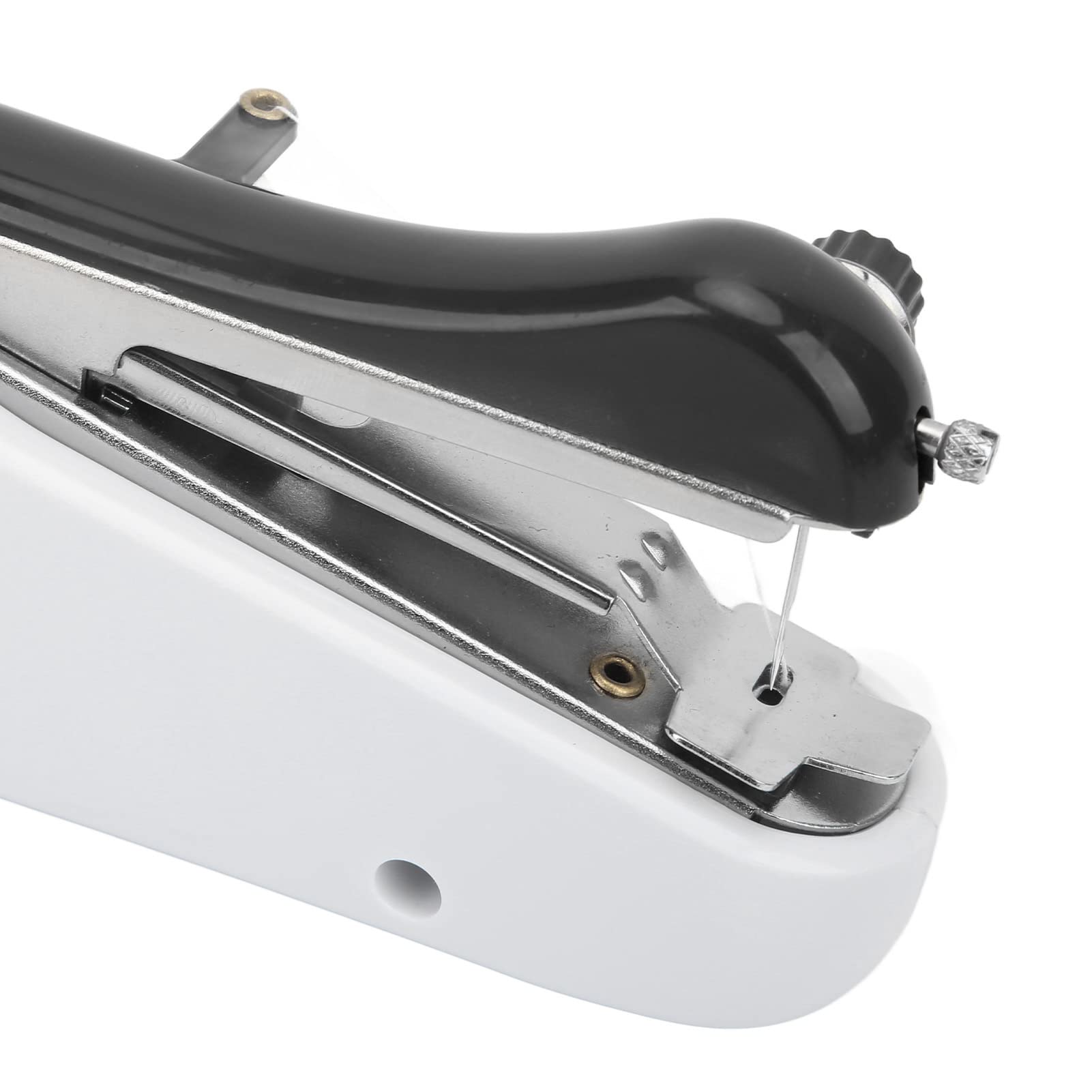 Macchina da Cucire Portatile, Macchina da Cucire Portatile, Mini Dispositivo di Cucito Cordless, Facile da Usare e Punto Veloce, Macchina da Cucire Doppia Elettrica per Vestiti da Cucire(Nero)