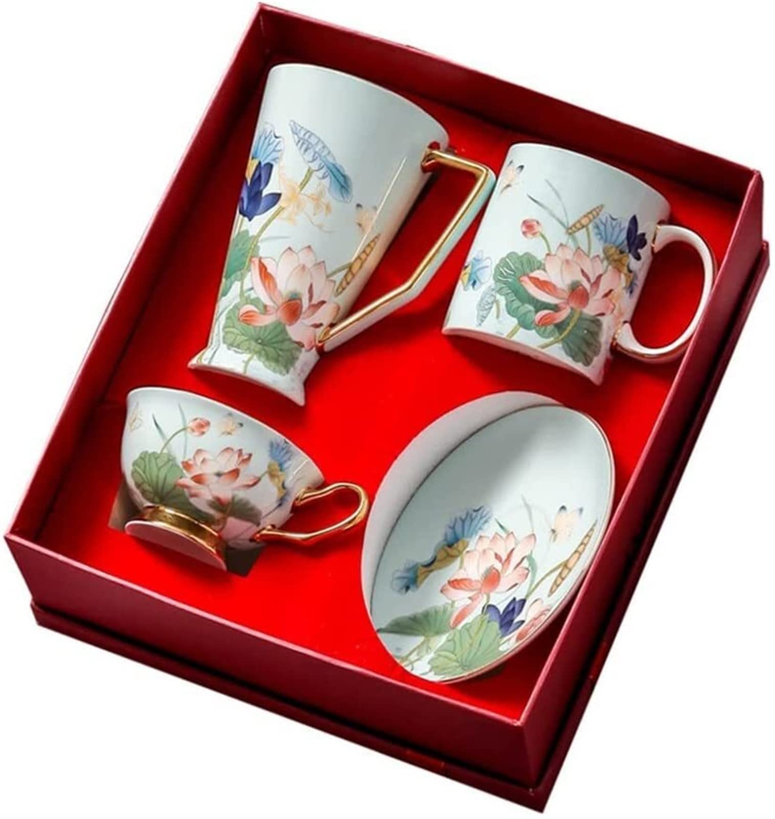 YNIYUJKL Bone China Coffee Cup Ceramic Cup Large Capacity Newlywed Wedding Gift Newcomer Companion