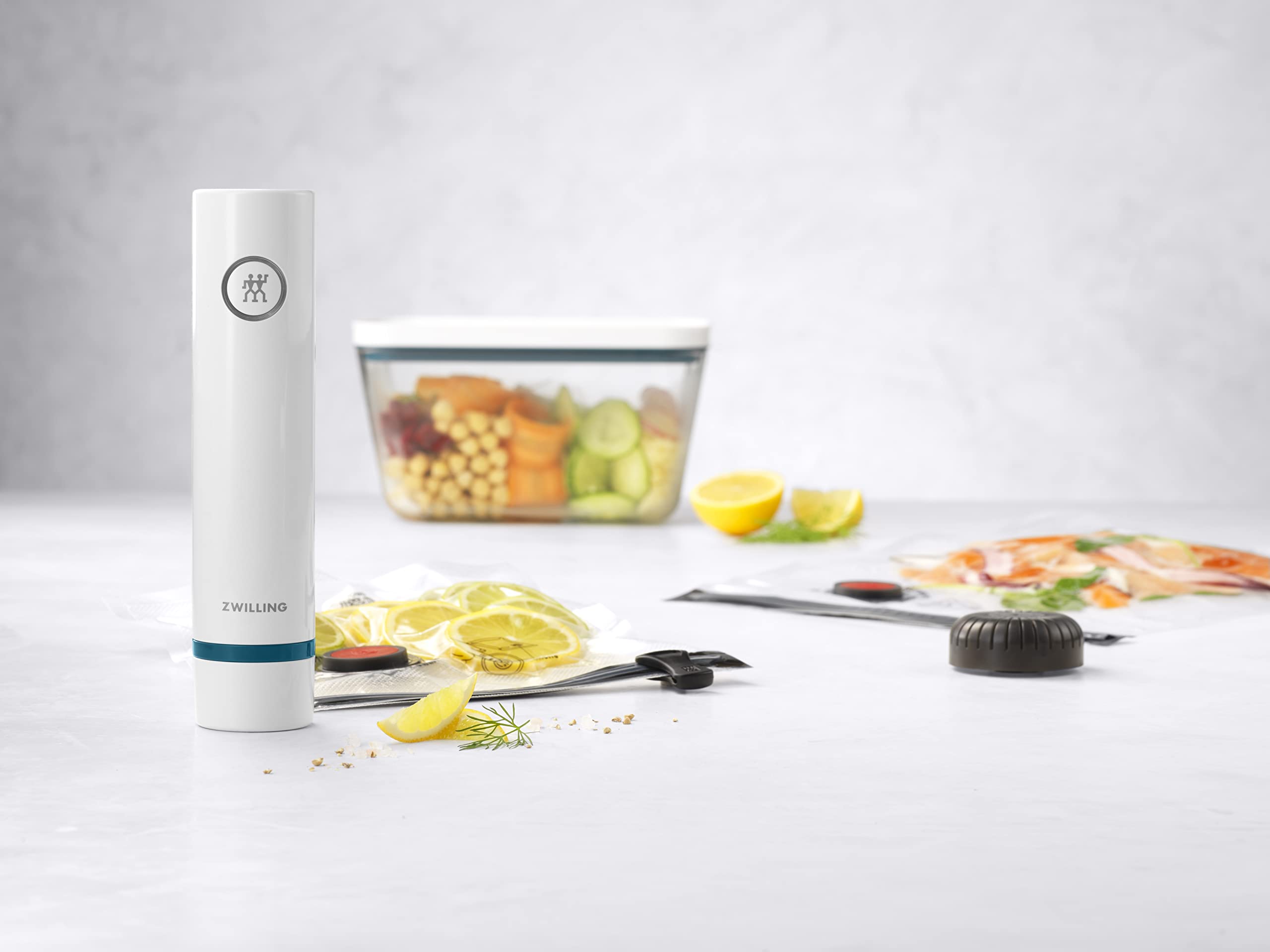 ZWILLING Fresh & Save, Kit básico de vacío, de Vidrio, 7 Piezas, La Mer