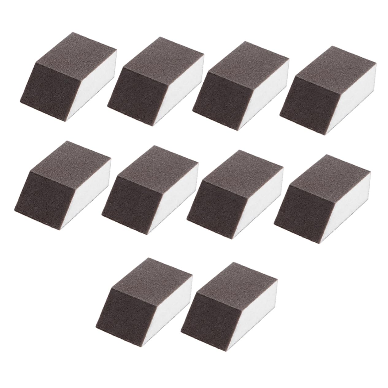 Cabilock Kitchen Sanding Sponge Set 10pcs Pan Sanding Brush for Rust Removal Damp Clean Duster Sponge