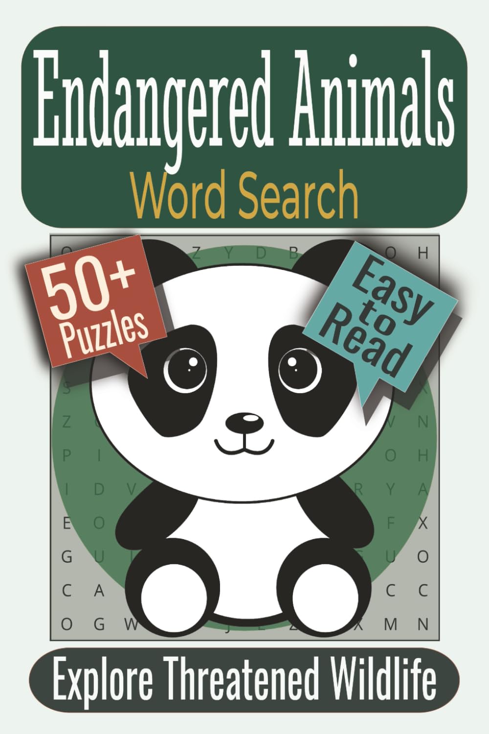 Endangered Animals Word Search Puzzle Book: Puzzles Featuring Endangered Species, Rare Wildlife, Conservation Animals