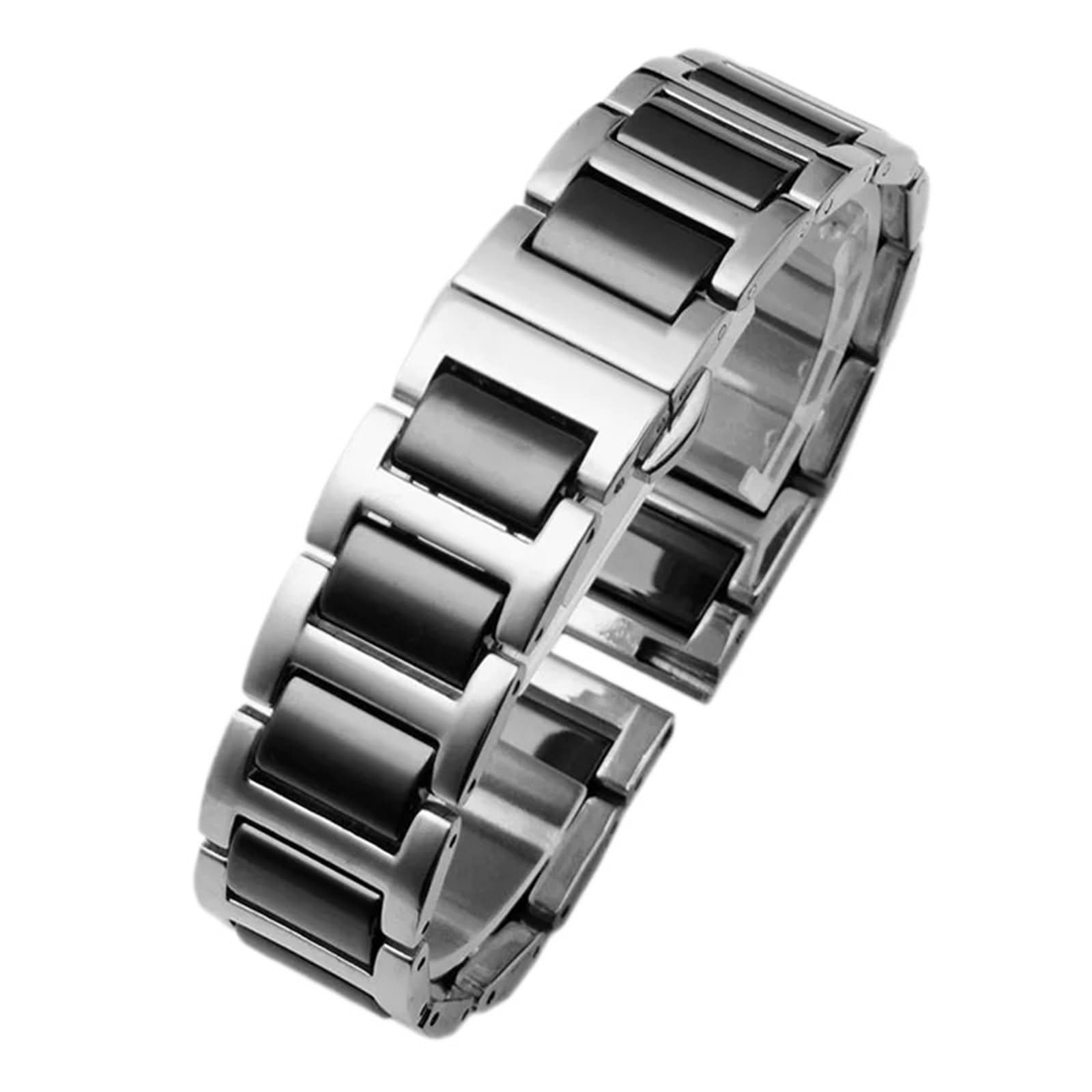 Cinturino for orologio in ceramica, cinturini universali di ricambio for orologi da 12, 14, 16, 18, 20, 22 mm, cinturino for orologio in acciaio inossidabile a sgancio rapido