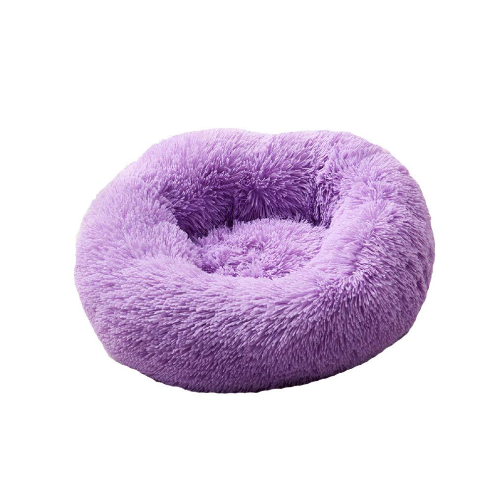 Couchage salon chien mousse orthopédique violet lit amovible 60cm