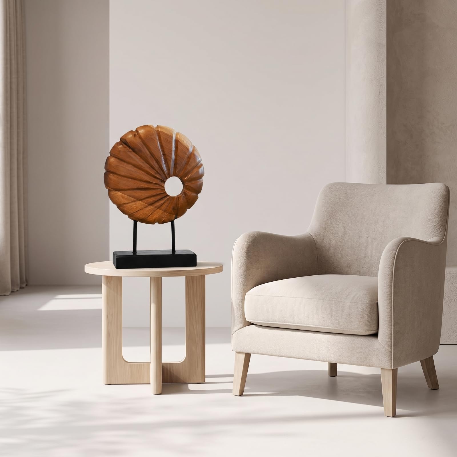 Sculpture en Résine Décoratif | Abstrait, sur Socle, Décoration, pr Bureau, Hôtel, Style B