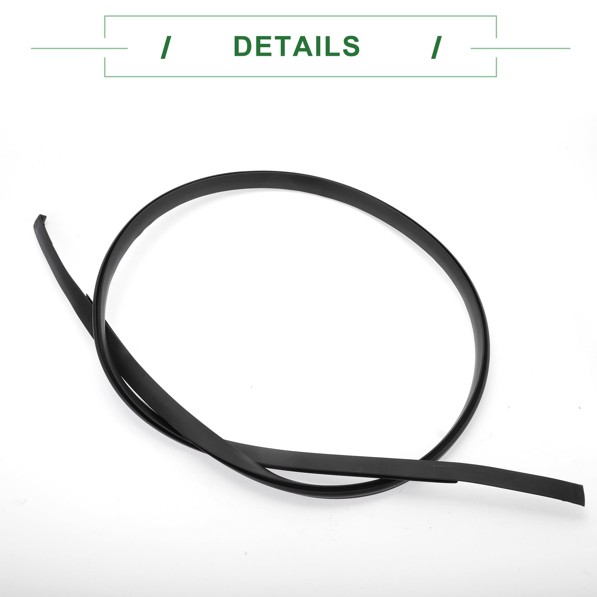Motoforti Tira De Sellado De Techo Moldura De Sellado De Techo De Toldo Solar Para Toyota Yaris Sedán 2007-2012 Caucho Lado Izquierdo No.7555252140 Negro 1 Pc.