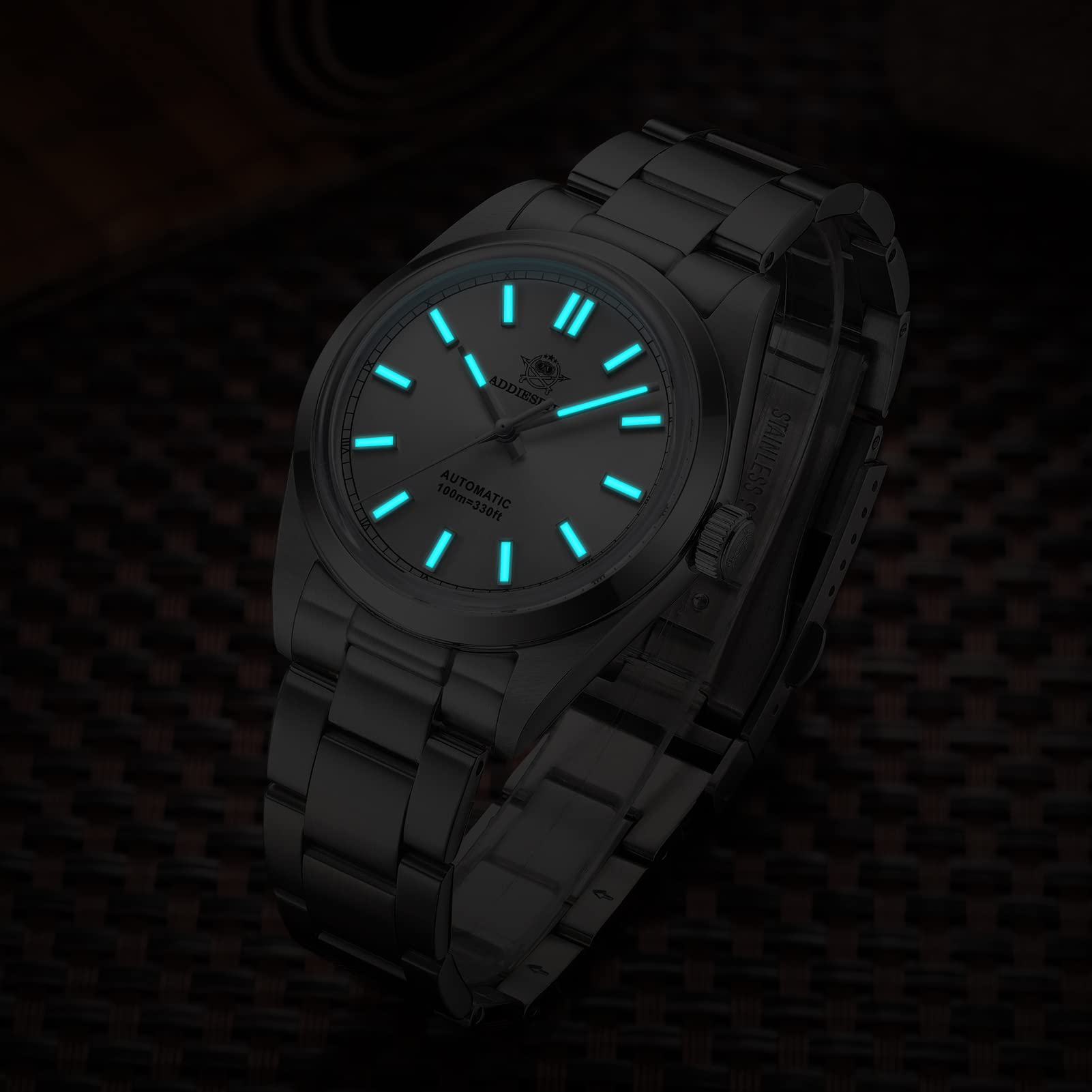 ADDIESDIVE 36 MM Luxury Automatic Dress Watch for Men and Women PT5000 Movement More Accurate Waterproof 100 M AD2028