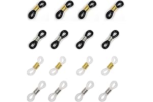 16-Piece Eyeglass Chain Ends for Secure & Stylish Glasses Wear