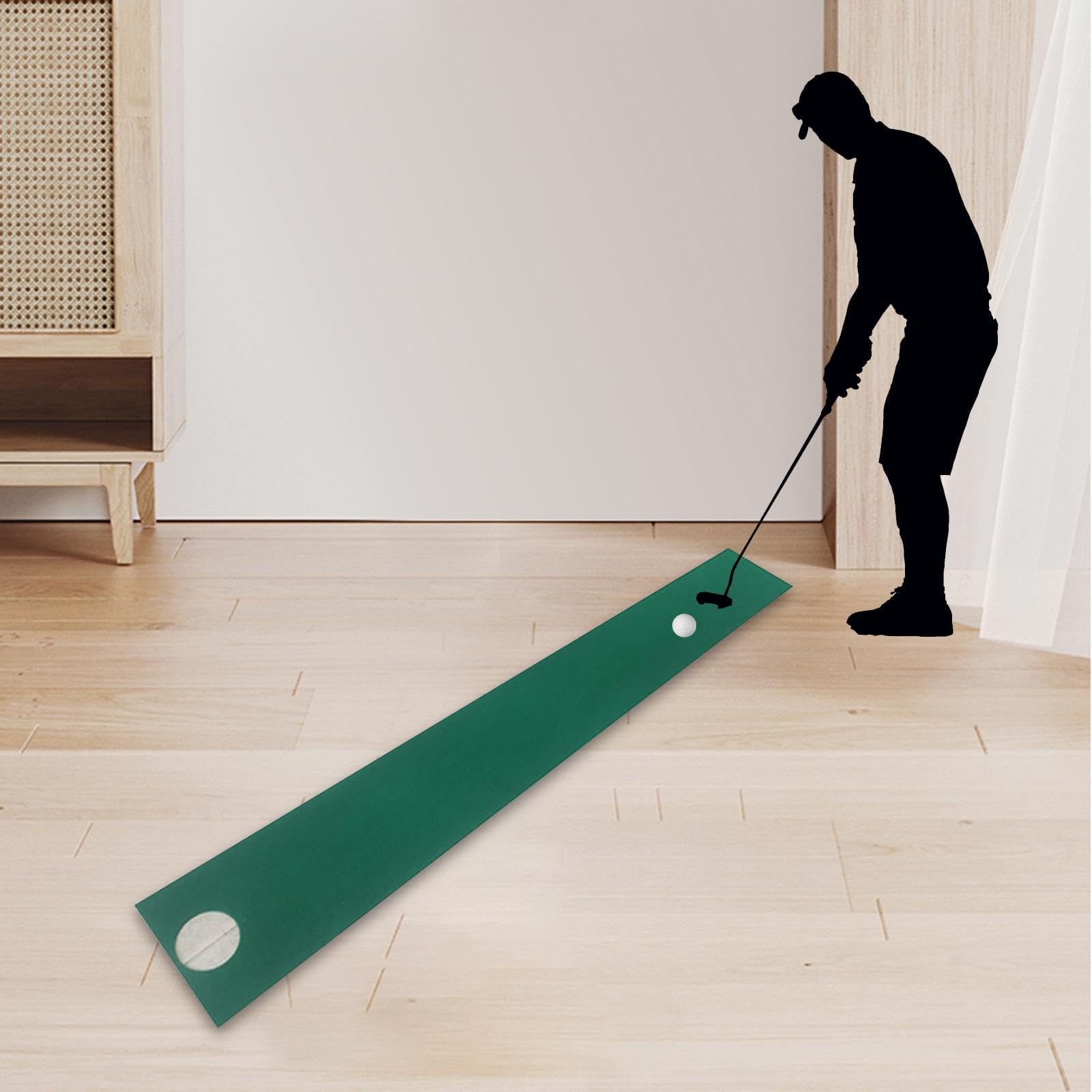 harayaa Tapis de Putting de Golf Tapis de Pratique de Golf Léger Améliorant Les Compétences de Putting
