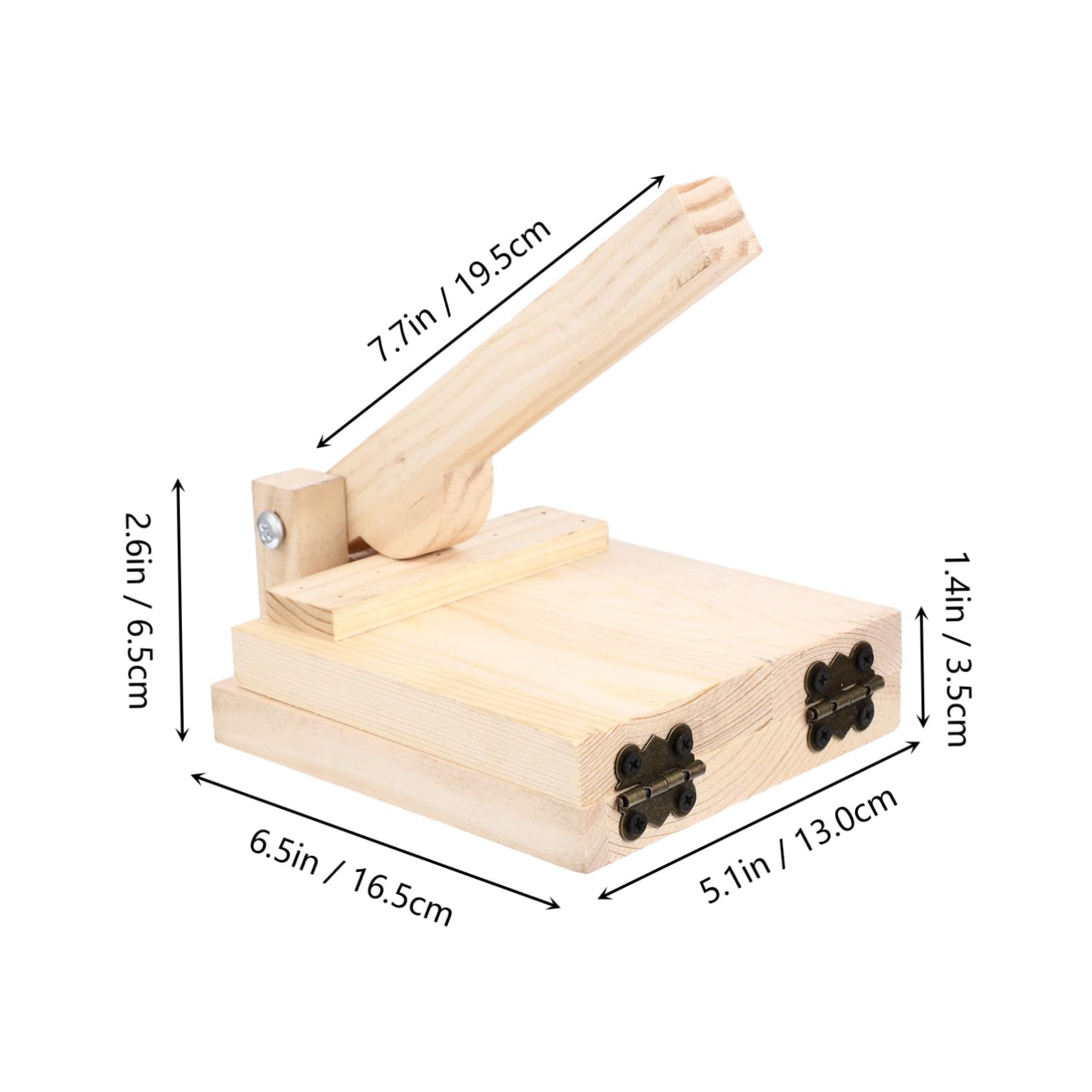 VALICLUD 1pc Creative Wooden Dumpling Wrapper Mold Manual Presser Tool for Uniform Dumpling Biscuits and Corn Pies Healthy and Safe Kitchen Gadget