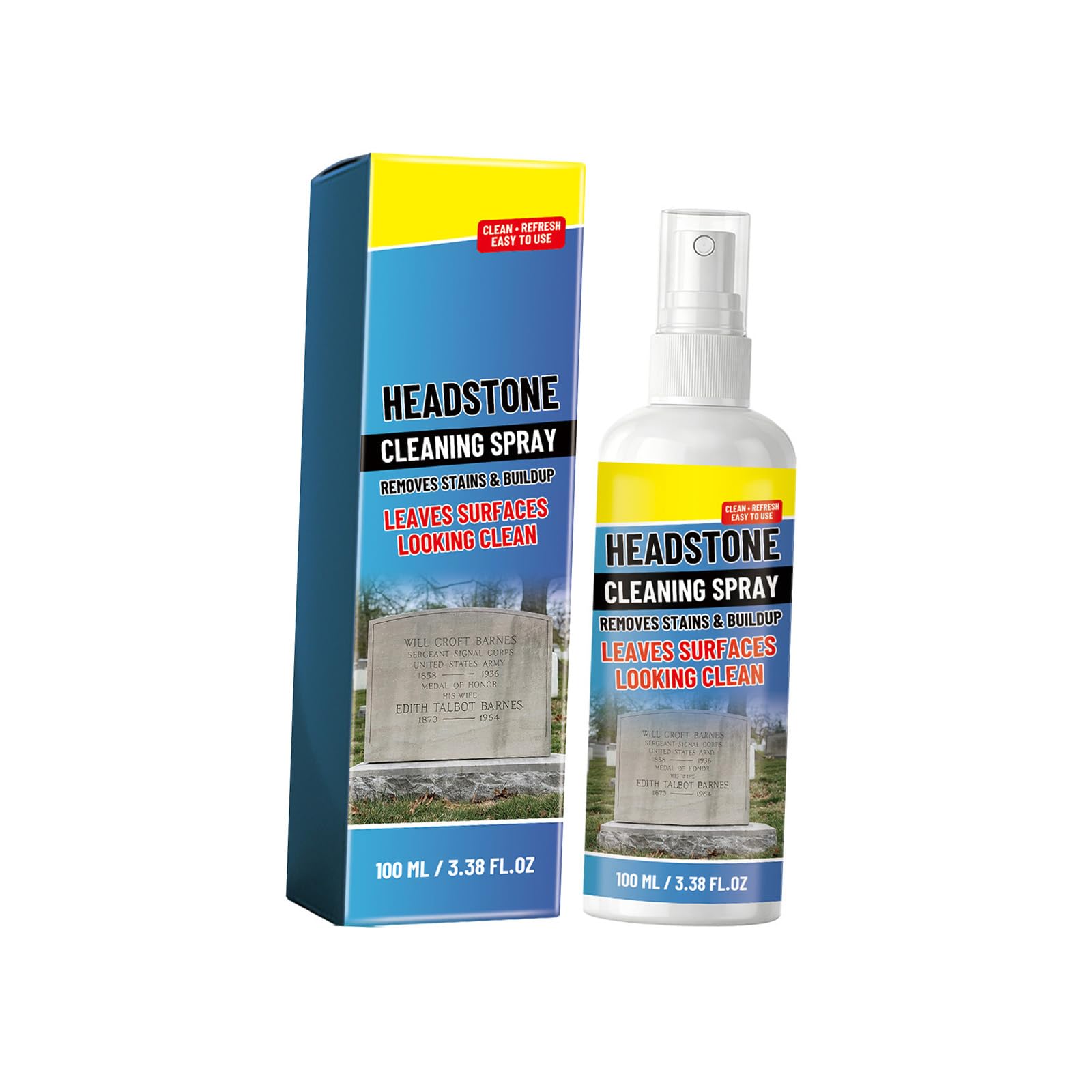 Ljmyy Gentle Stone 100ml For Tombstones Stain Removal And Appearance Improvement With Safe Components