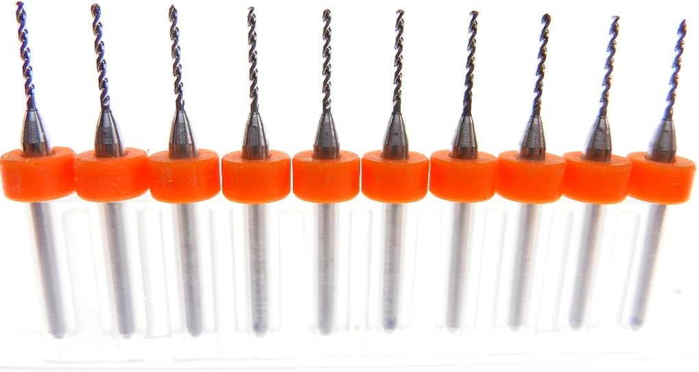 10 Pcs 1.0mm Tungsten Micro Drill Bits Japanese made for CNC PCB Dremel Installation, Toy Making, Model Cars Trucks Planes Boats, Arts & Crafts, Woodworking more...