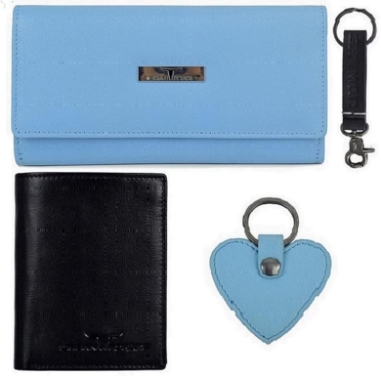 Unisex Adult Spencer Leather Wallet Combo Gift Set-image-42